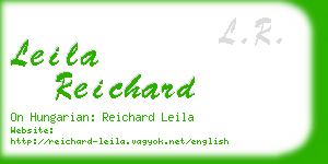 leila reichard business card
